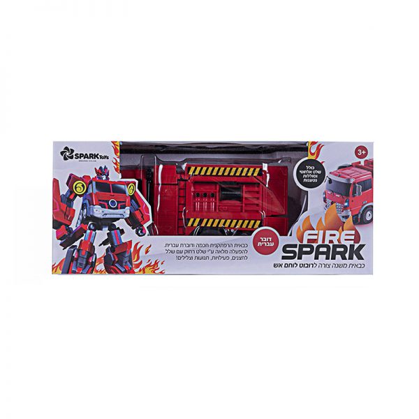 רובוט Fire Spark משנה צורה דובר עברית 3