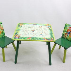 שולחן עץ עם 2 כסאות קופיקו