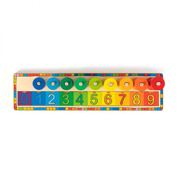 מיון צבעים ומספרים עץ 5